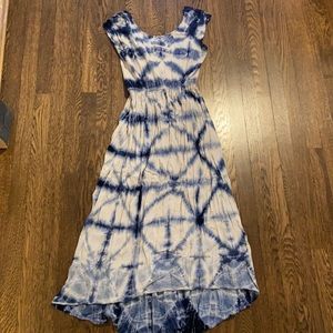 Anthropologie Tie Die High Low Midi/Maxi Dress